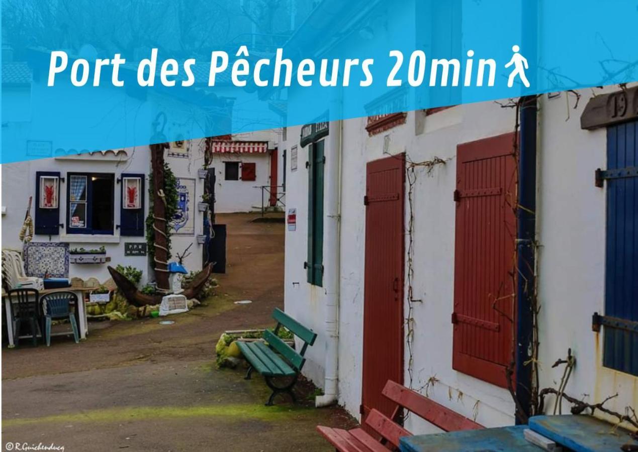 Lalanne Btz, Duplex Jardinet Pres De La Plage Biarritz Eksteriør billede